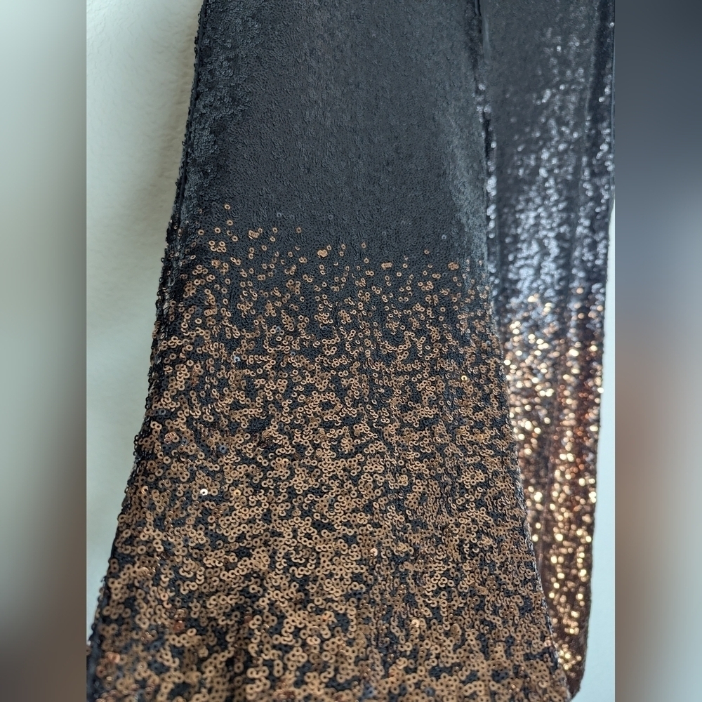 Johnny Was NWT Black and Copper Sequin Pants - Picture 13 of 16
